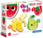 Clementoni Gyümölcsök bébi sziluett puzzle 4 az 1-ben 2,3,4,5 db-os (20815)