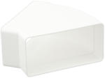 Dalap Cot 45° orizontal rectangular plastic 110x55 mm (505)
