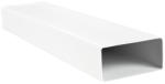 Dalap Conductă rectangulară rigidă plastic 204x60 mm, lungime 500 mm (8005)
