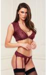 BACI Sexy Lace Bra & G-string Set Baci, Red - M/l