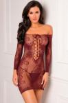 RENÉ ROFÉ TIE BREAKER LONG SLEEVE DRESS- Marime Universala