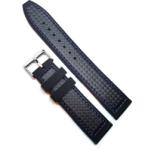  Curea Ceas „Carbon Blue Tech 4S15 - Silicon cu Textură Carbon și Cusătură Albastră (20mm - 22mm) (4S15BB)