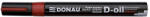 DONAU Marker permanent cu vopsea Donau, varf rotund, 2.8 mm, rosu (DN101211)