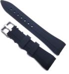  Curea de ceas din Silicon - Culoare Neagra, capete curbate - 20mm (11S15)