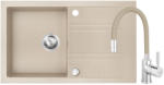 FERRO Set chiuveta Ferro granit 78x48, nisip , cu baterie flexibila Ferro