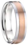 Ékszerkirály Férfi karikagyűrű, nemesacél, rosegold, 12-es méret (4000358564433_7)