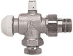 HERZ TS-90 termosztatikus felső radiátor szelep légtelenítővel, axiál sarok, 1/2" x 15mm (1772892) - kazanwebshop