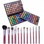 Lila Rossa Kit makeup "I am Fabulous" trusa cu 180 farduri si set 12 pensule cu husa (120-2 + PMU12LR)