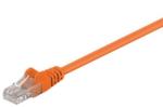 Goobay Cablu UTP 3m portocaliu patchcord CAT5e 2x RJ45 CCA neecranat Goobay (95233)