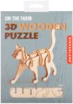 Kikkerland Puzzle lemn 3D - Cat