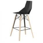VONDOM Set 4 scaune de bar de interior design modern premium FAZ CHAIR lemn 54301 (54301 VD)