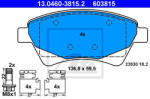 ATE Set placute frana punte fata Megane II , producator ATE