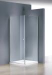 Aqualife HX Vario1 matt biztonsági üveges, szögletes, nyílóajtós zuhanykabin - 80 x 70 cm (35621)