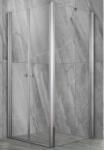 Aqualife HX Vario2 matt biztonsági üveges, szögletes, nyílóajtós zuhanykabin - 80 x 90 cm (69542)