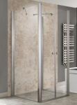 Aqualife HX Vario3 matt biztonsági üveges, szögletes, nyílóajtós 3 oldalas zuhanykabin - 90 x 70 cm (69552)