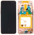 Samsung Galaxy A80 A805F - LCD Kijelző + Érintőüveg + Keret (Angel Gold) - GH82-20348C, GH82-20368C, GH82-20390C Genuine Service Pack, Angel Gold