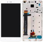 Xiaomi Redmi Note 4 (Mediatek) - LCD Kijelző + Érintőüveg + Keret (White) TFT, White