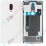 OnePlus 6 - Elem Fedél + Kameraüveg (Silk White) - 1071100109 Genuine Service Pack, White