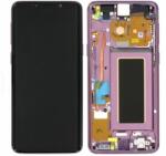Samsung Galaxy S9 G960F - LCD Kijelző + Érintőüveg + Keret (Lilac Purple) - GH97-21696B, GH97-21697B Genuine Service Pack, Lilac Purple