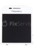 BlackBerry Q10 - LCD Kijelző + Érintőüveg + Keret (White) TFT, Black