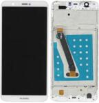 Huawei P Smart - LCD Kijelző + Érintőüveg + Keret (White) TFT, White