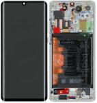 Huawei P30 Pro, P30 Pro 2020 - LCD Kijelző + Érintőüveg + Keret + Akkumulátor (Silver Frost) - 02353SBC Genuine Service Pack, Silver