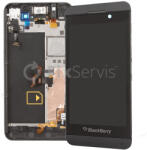 BlackBerry Z10 - LCD Kijelző + Érintőüveg + Keret 4G (Black) TFT, Black