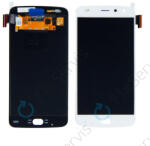 Motorola Moto Z2 Play XT1710-09 - LCD Kijelző + Érintőüveg (White) TFT, Fehér
