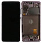 Samsung Galaxy S20 FE G780F - LCD Kijelző + Érintőüveg + Keret (Cloud Lavender) - GH82-24219C, GH82-24220C, GH82-31328C, GH82-31329C Genuine Service Pack, Cloud Lavender