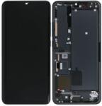 Xiaomi Mi Note 10, Mi Note 10 Pro - LCD Kijelző + Érintőüveg + Keret (Midnight Black) - 56000300F400 Genuine Service Pack, Black