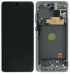Samsung Galaxy Note 10 Lite N770F - LCD Kijelző + Érintőüveg + Keret (Aura Glow) - GH82-22055B, GH82-22193B, GH82-22194B, GH82-22192B Genuine Service Pack, Aura Glow