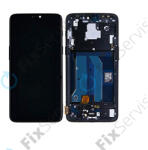 OnePlus 6 - LCD Kijelző + Érintőüveg + Keret (Mirror Black) - 2011100029 Genuine Service Pack, Mirror Black