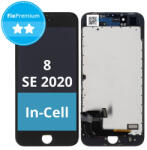 Apple iPhone 8, SE (2020), SE (2022) - LCD Kijelző + Érintő Üveg + Keret (Black) In-Cell FixPremium, Black