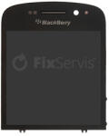 BlackBerry Q10 - LCD Kijelző + Érintőüveg + Keret (Black) TFT, Black