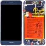 Huawei Honor 8 - LCD Kijelző + Érintőüveg + Keret + Akkumulátor (Sapphire Blue) - 02350USN, 02350USM Genuine Service Pack, Blue