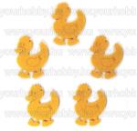  Filcfigurák, sárga kacsák 5db/csomag (10-23244)