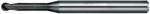 NS Tool 0, 8mm l3, 0 aláköszörült szárú gömbvégű keményfém maró 62HRC-ig - NS Tool Japan MRB230 - 08-00521-00402