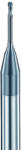 DHF 1, 2mm gömbvégű 2 élű mikromaró 65HRC-ig - DHF - UNBX1205