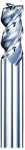 DHF 20mm sarkos 3 élű L120mm alumínium keményfém maró - DHF - AES2003L