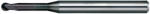 NS Tool 1.4mm l16, 0 aláköszörült szárú gömbvégű keményfém maró 62HRC-ig - NS Tool Japan MRB230 - 08-00520-30703
