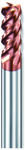 DHF 13mm sarkos 4 élű L80mm keményfém univerzális acél és inox maró 45HRC-ig - DHF - ETH1304