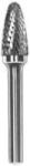 Bartools Ívelt kerek orrú turbómaró kereszt fogazással - 12x25x65x6mm - Bartools - RBF - FX1225M06 - SF-5