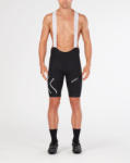 2XU - pantaloni scurti ciclism Bib shorts Compression Cycle SteelX bibs - negru alb (MC4913b-BLK-BLK) - trisport