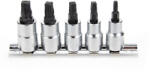 Laser Tools Rátűzőkulcs készlet 3/8" MTS Mortorq Spiral 4 ágú Bit fej készlet MTS0-MTS4 (LAS-6768)