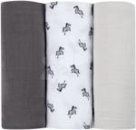 BÉABA Pânze textile pentru bebeluși din bumbac muselin Cotton Muslin Cloths Beaba Set de 3 bucăți 70*70 cm pentru 0 luni+ (BE920344)