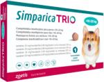Zoetis Simparica Trio Caini 24 mg (10.1 - 20 kg) Deparazitare interna si externa, 3 x comprimate masticabile