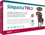 Zoetis Simparica Trio Caini 72 mg (40.1 - 60 kg) Deparazitare interna si externa, 3 x comprimate masticabile