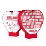 LoveBoxxx 14-Days of Love - buja vibrátoros szett pároknak (piros) - shop