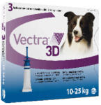 Vectra 3D - spot-on, soluție antiparazitară 3 x 3, 6 ml pentru câini de talie medie