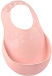 Beaba Bavețică pentru copii Silicone Bib Beaba Old Pink Beaba din silicon moale și nasturi roz de la 0 luni BE913491 (BE913491) Bavata